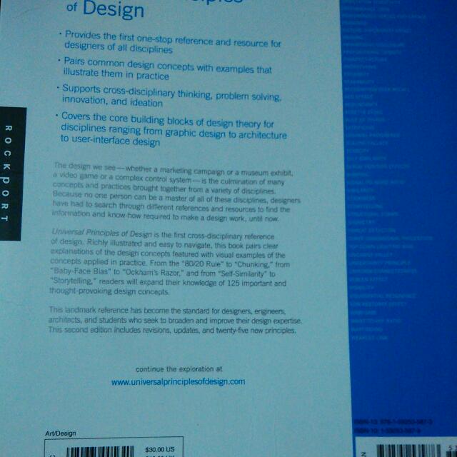 Universal Principles Of Design Books Stationery On Carousell