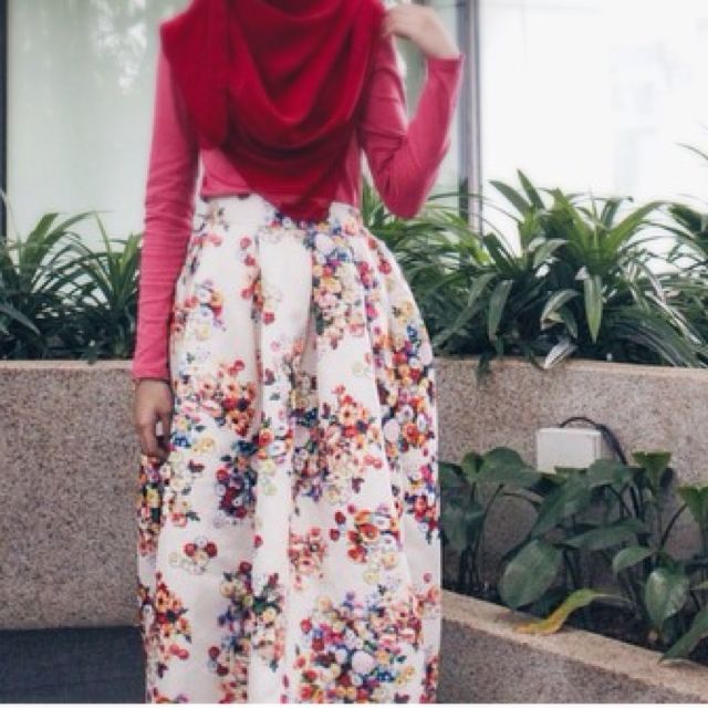 floral puffy skirt