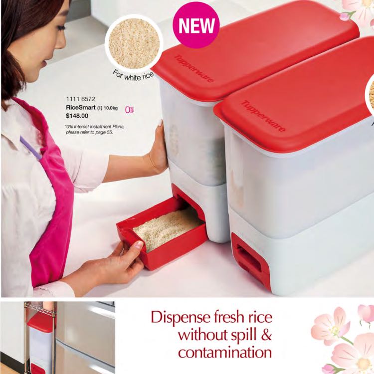 Tupperware Rice Dispenser New, TV & Home Appliances, Kitchen