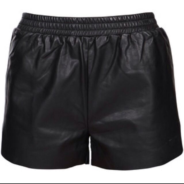 Leather runner shorts store