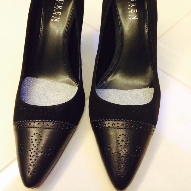 ralph lauren black heels