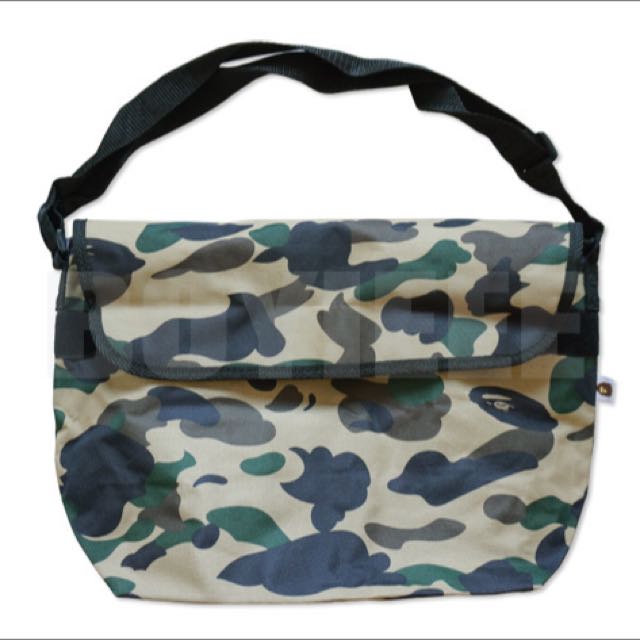 BAPE CAMO MESSENGER BAG, Men's Fashion, Bags, Sling Bags on Carousell