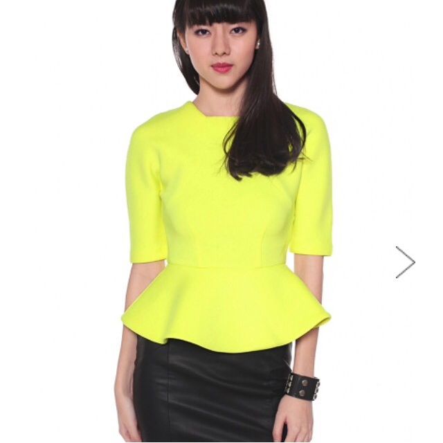 scuba peplum top