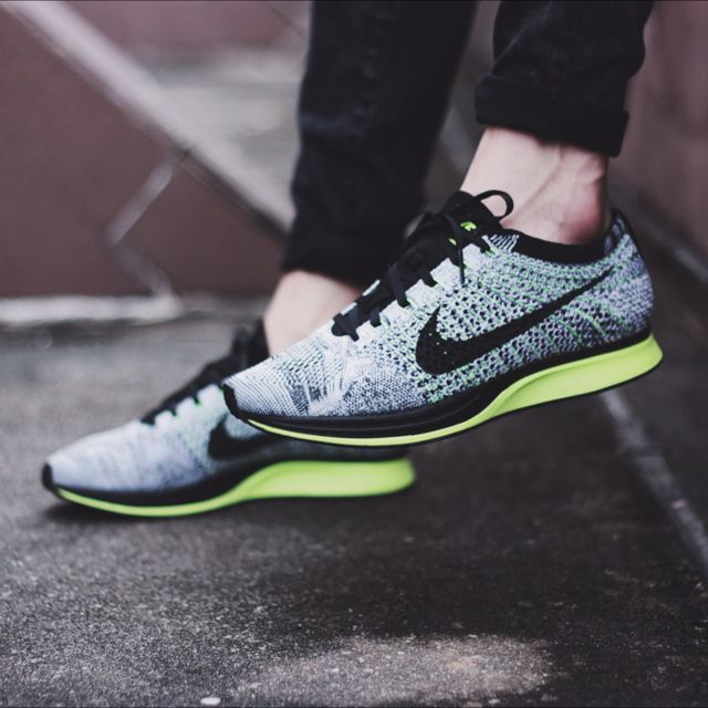 Nike Flyknit Racer Oreo Volt Bulletin Board Preorders on Carousell