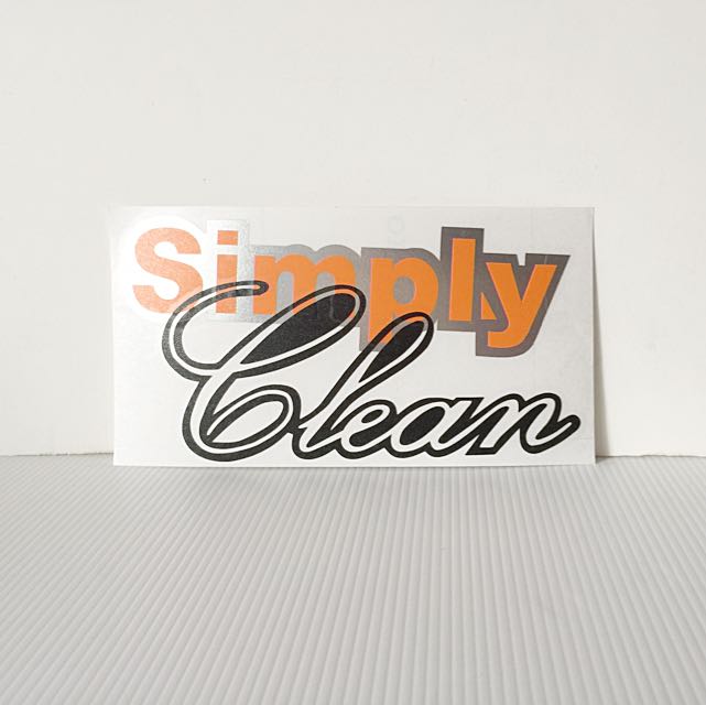 *Exclusive!* Simply Clean Sticker, Car Accessories, Accessories on
