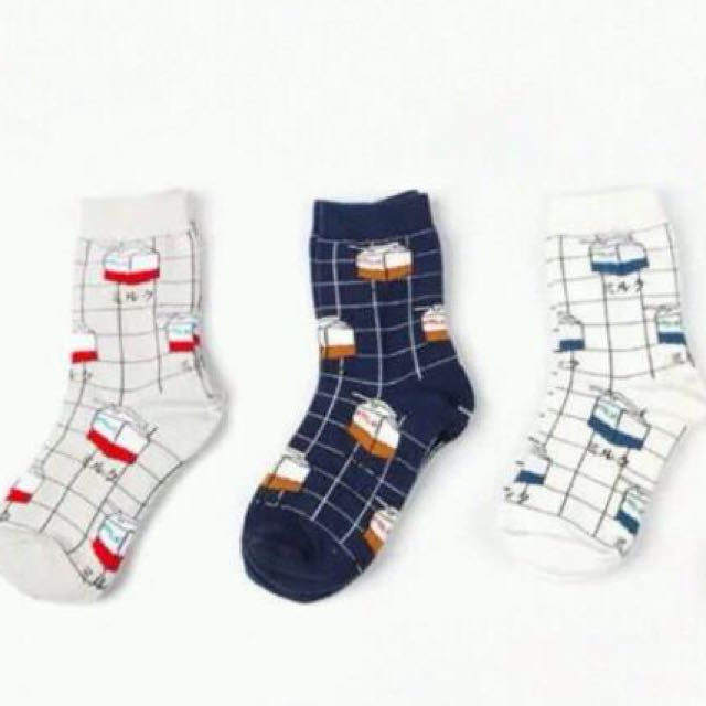 milk grid socks