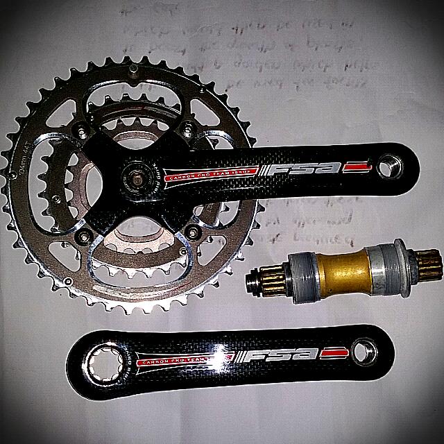 Fsa carbon pro team issue crankset on sale