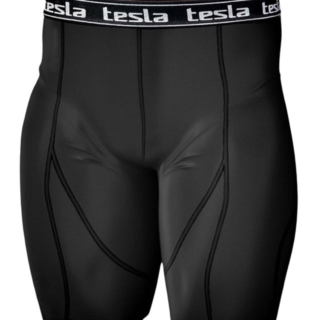 Mens Compression Long Pants Base Layer Skin Tight Tesla