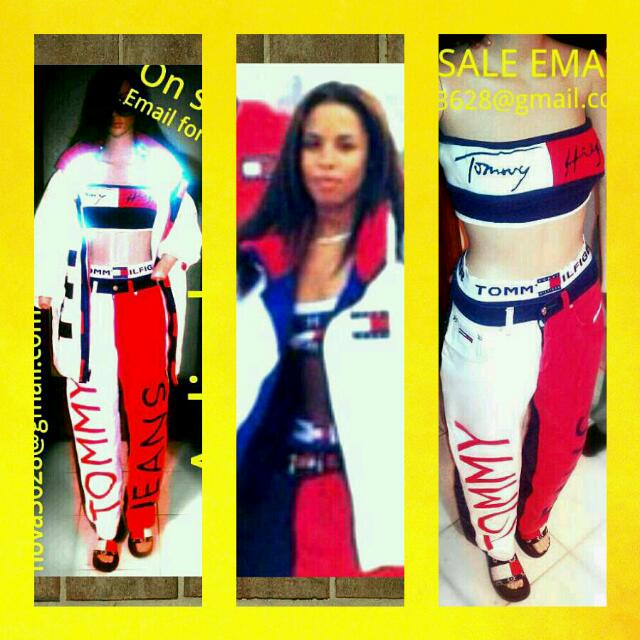aaliyah tommy hilfiger pants for sale