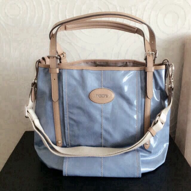 Tods canvas bag clearance