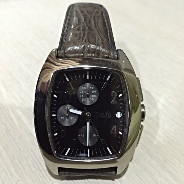 D&g watch leather strap hot sale