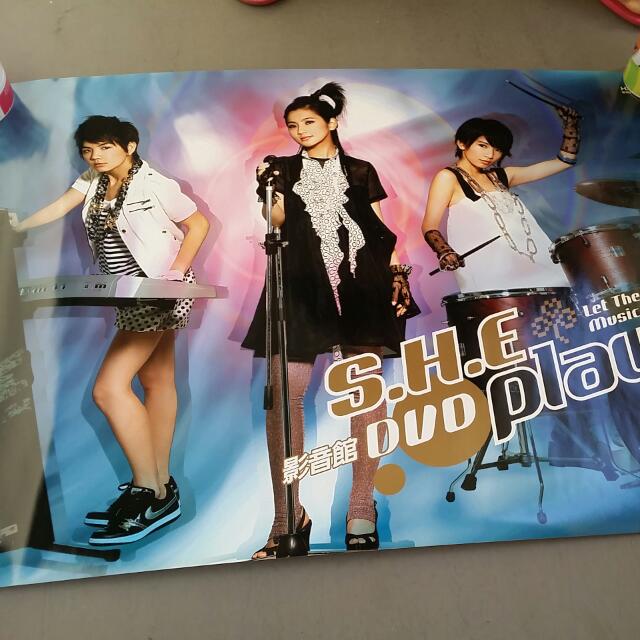 Assorted Posters (Category: Other Accessories) located in Singapore. Submitted by rainbowhcy (Listing ID 12415855, Image 3). Description: S.h.e Energy 1st pic s.h.e concert poster sold..