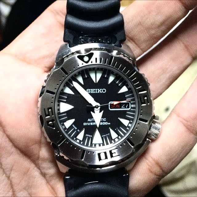 RESERVED Seiko JAPAN Monster Automatic Diver 200m 4R36-01J0, Mobile Phones  & Gadgets, Wearables & Smart Watches on Carousell