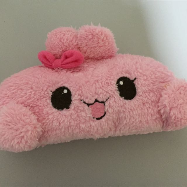 fluffy pink bunny