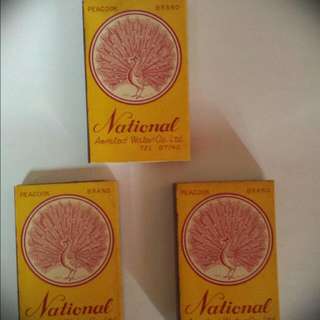 Vintage Match Boxes - National Aerated Water Co.