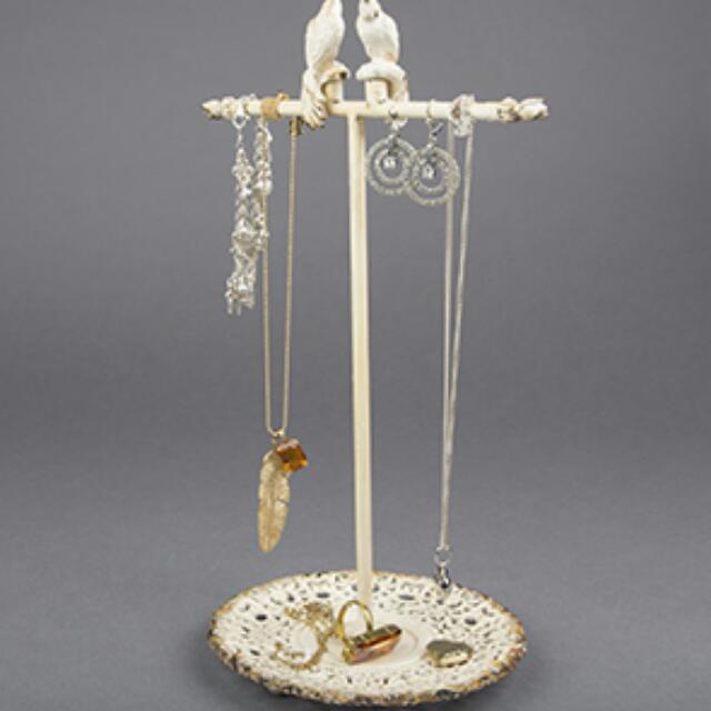 BRAND NEW! Boudoir Bird Jewellery Stand Green , Babies & Kids