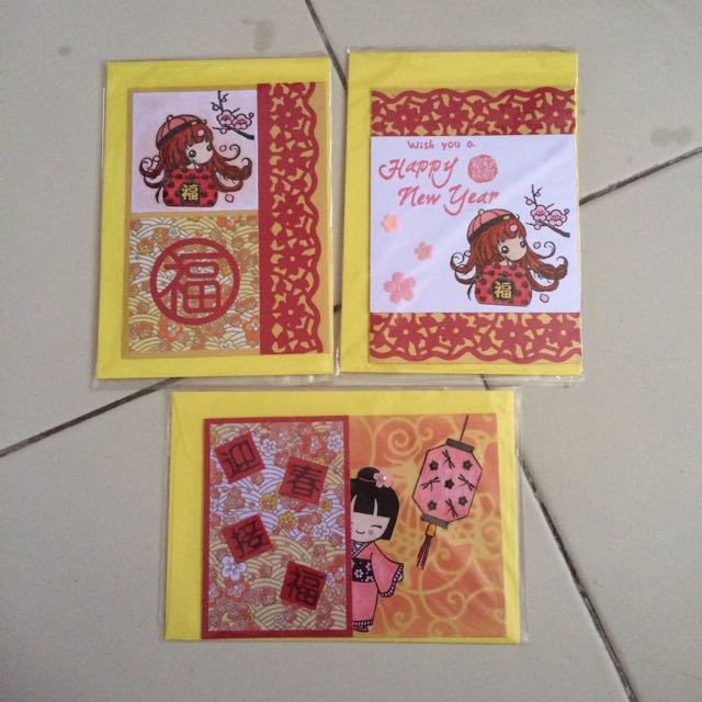 Handmade Chinese New Year Greeting Cards Design Craft On Carousell