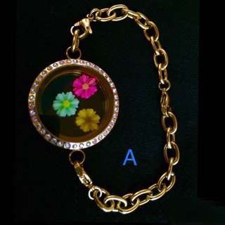 Plastic Flowers Floating Charms For Floating Living Lockets