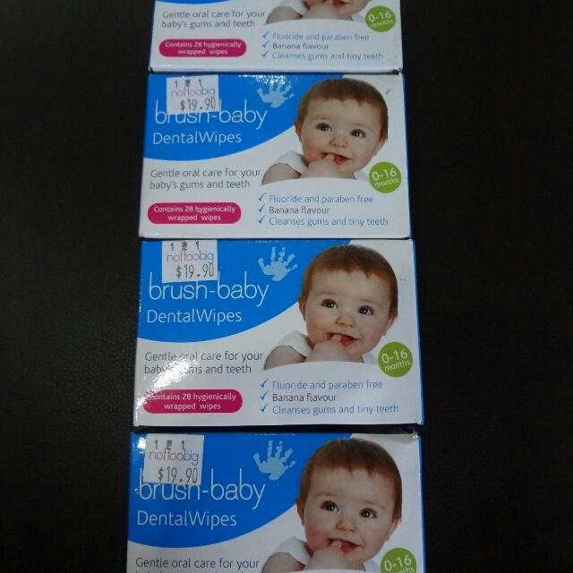 BN Bursh Baby Dental Wipes, Babies & Kids, Bathing & Changing, Diapers