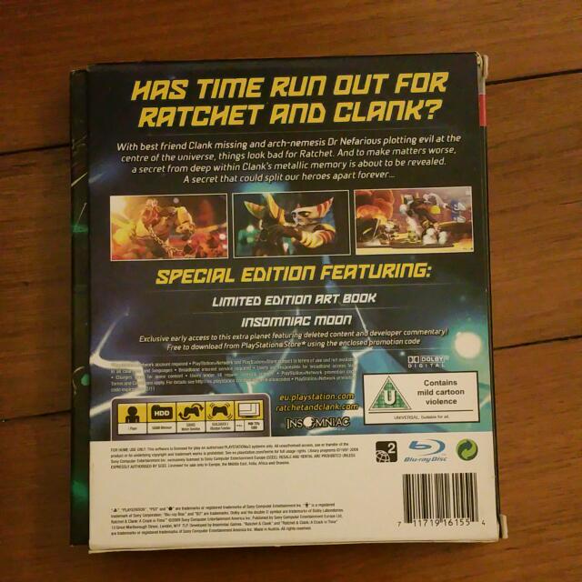Ratchet & Clank A Crack In Time Collector's edition PS3, Hobbies & Toys