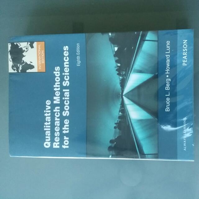 Qualitative reasearch Methods Foe The Social Sciences. 8th Edition ...