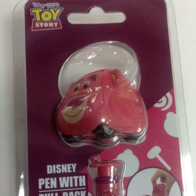 Disney Toy Story LotsO'Huggin' Bear Lotso Pen With Pull Back Car