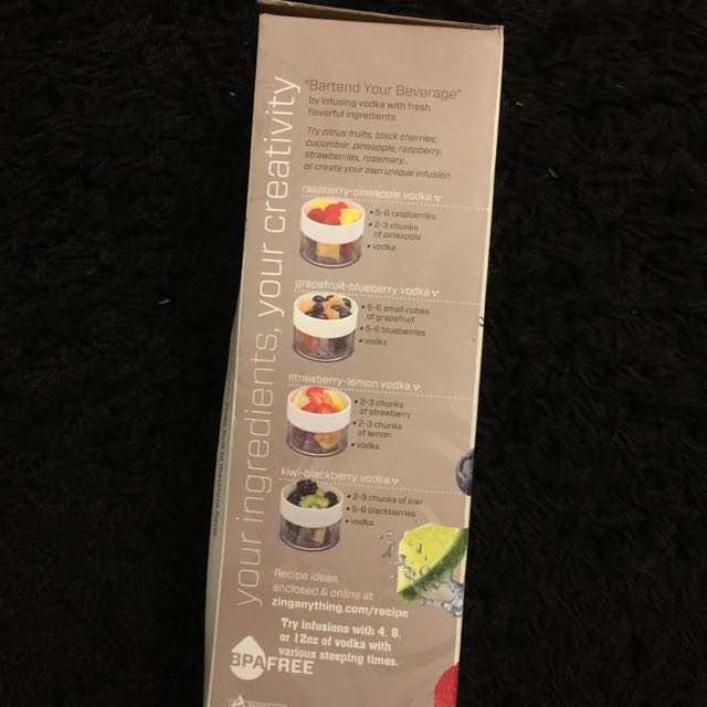 Vodkazinger Flavor Infuser, Furniture & Home Living, Kitchenware