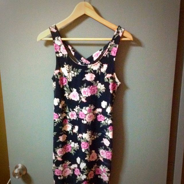 forever 21 floral bodycon dress