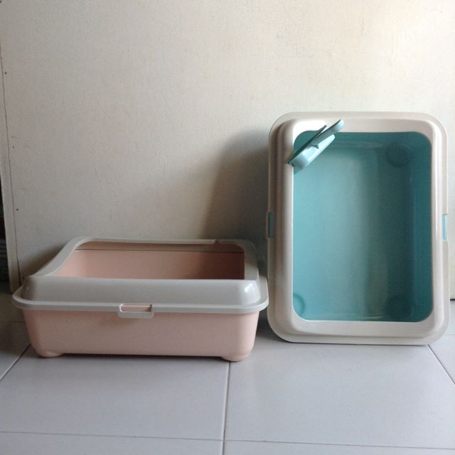 Litter Box & Food Bowls, Pet Supplies, Pet Food on Carousell