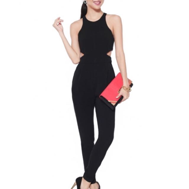 Black maxi jumpsuit Clearance