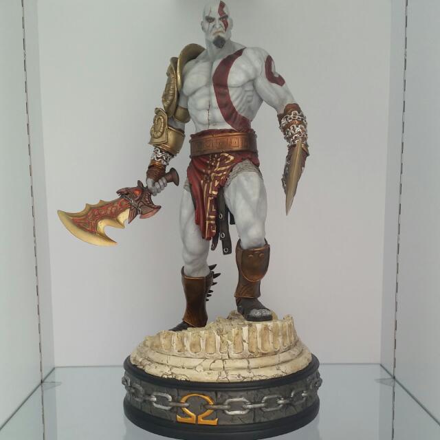 god of war kratos modern icon statue only at gamestop