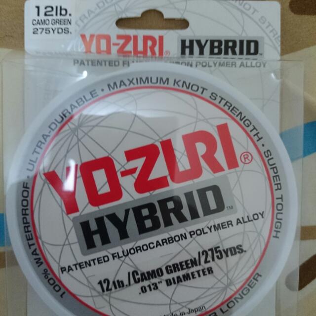 Yo-Zuri Hybrid Fishing Line 12lb 275yds Green, Sports Equipment, Fishing on  Carousell