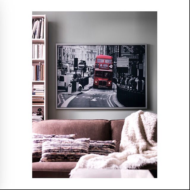 Ikea Vilshult London Bus Picture W Frame, Furniture & Home Living, Home