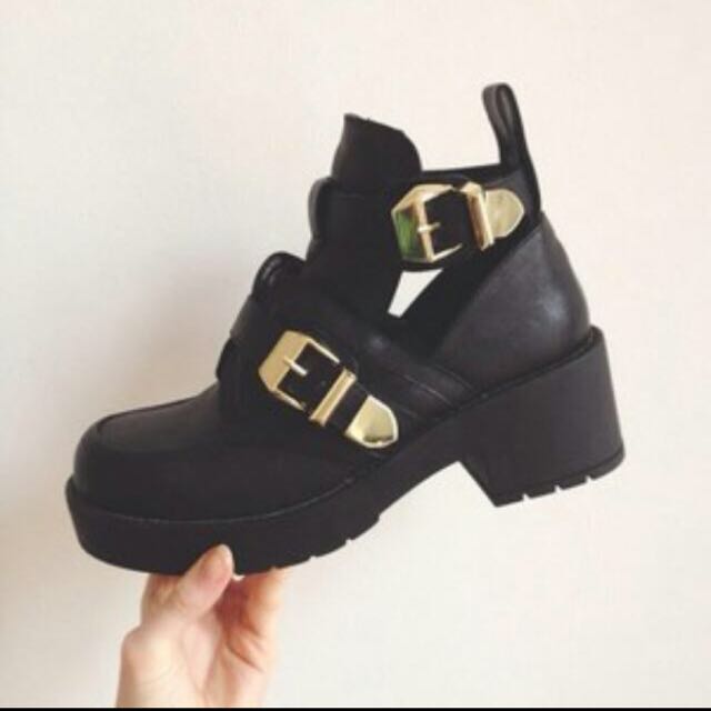 Inspired Jeffrey Campbell Cut Out Boots, Women's Fashion, Footwear