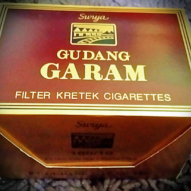Vintage Cigarette Box - Surya GUDANG GARAM Filter Kretek Cigarettes