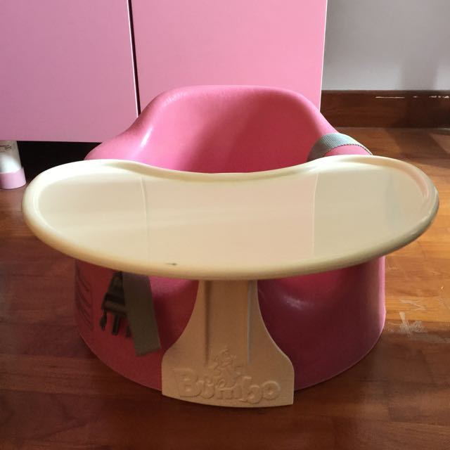 Pink bumbo with tray top