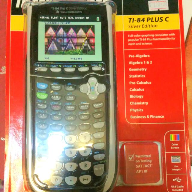TI-84 PLUS C Silver Edition GRAPHING CALCULATOR GC, Computers & Tech ...