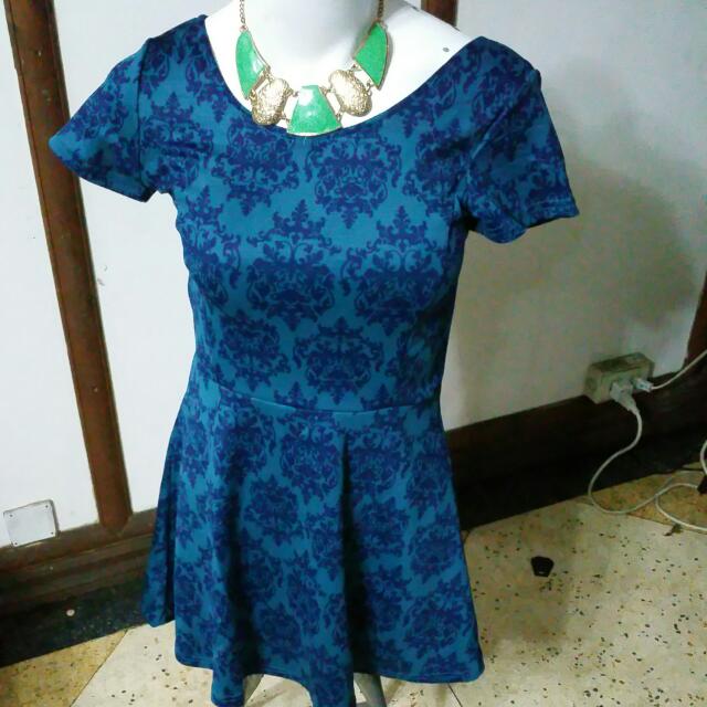 lace top bloom skater dress