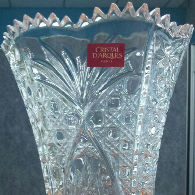 Cristal D Arques Chesnay Diamax Vase Antiques On Carousell