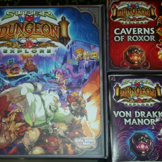 Super Dungeon Explorer Board Game With Two Expansion Sets Toys Games On Carousell
