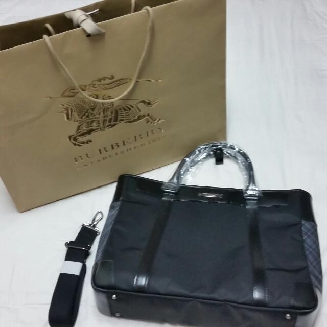 Brand New Burberry Black Label Office Bag Nego Luxury On Carousell