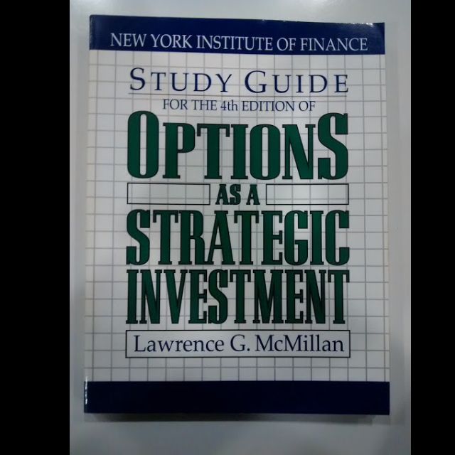 Options As A Strategic Investment 4th Edition With Study Guide