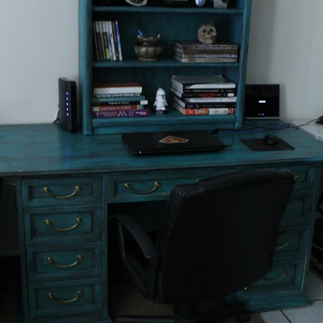 Shabby Chic Vintage Executive Desk Furniture On Carou Shabby Chic Vintage Executive Desk