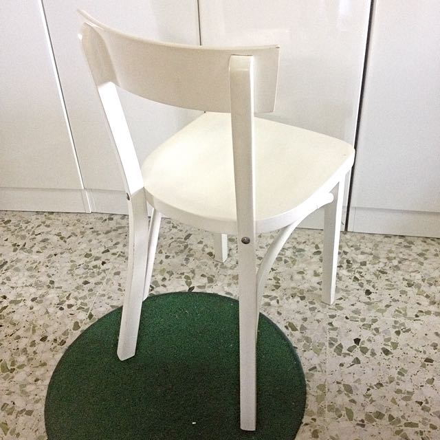 Wooden Ikea Chair (White), Babies & Kids, Baby Nursery & Kids Furniture