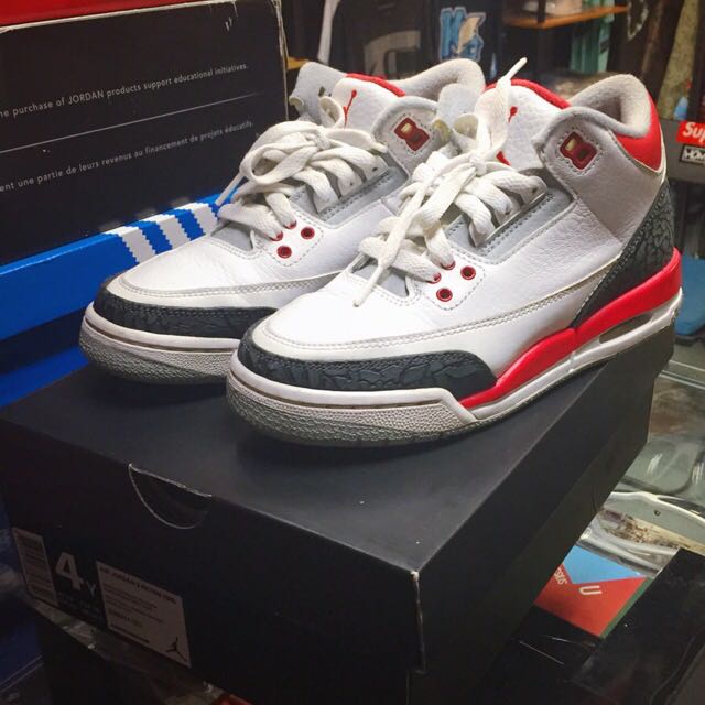 AIR JORDAN 3 FIRERED (GS), Women's 