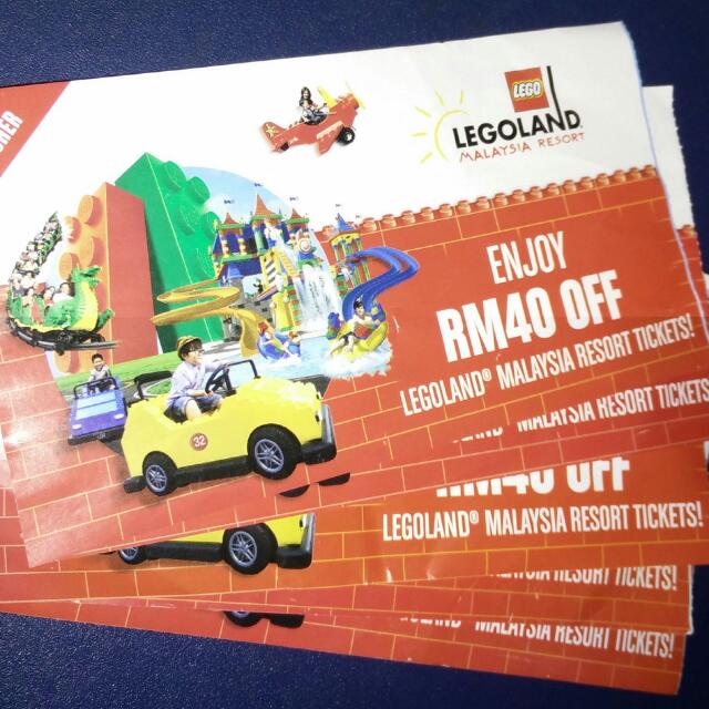 Legoland discount Voucher , Tickets &amp; Vouchers, Vouchers on Carousell