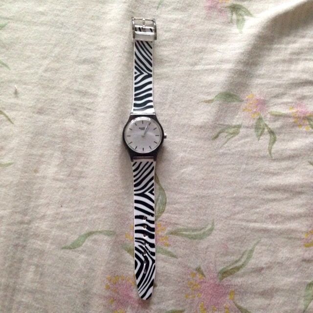 Swatch zebra watch outlet