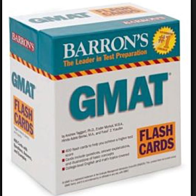 Barron's GMAT Flash Cards, Hobbies & Toys, Books & Magazines, Textbooks