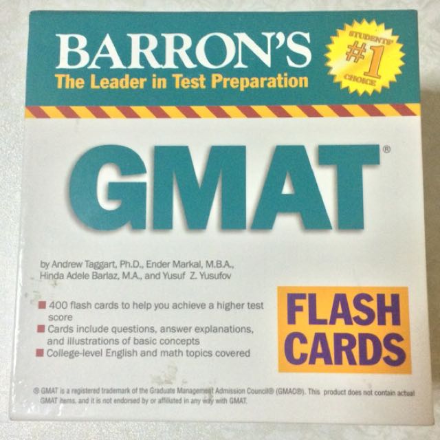 Barron's GMAT Flash Cards, Hobbies & Toys, Books & Magazines, Textbooks