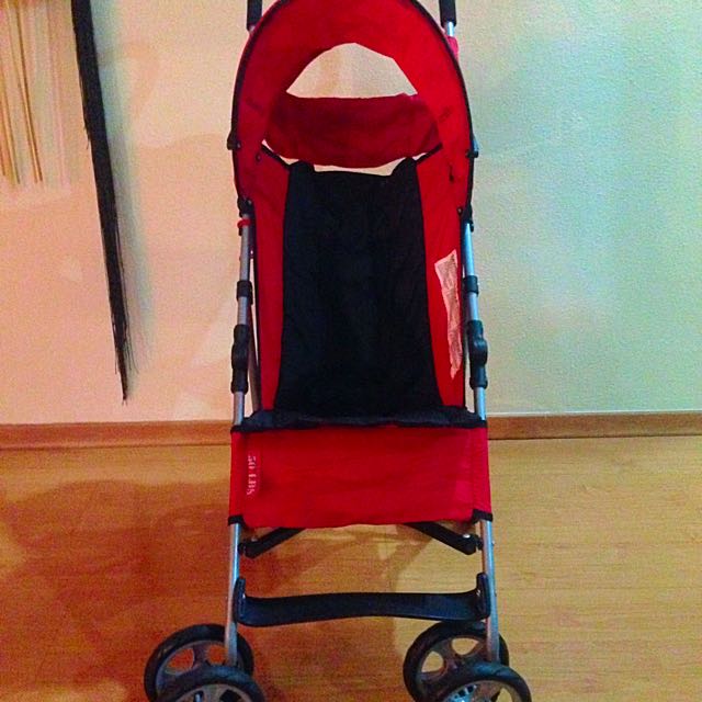 the first years stroller red and black